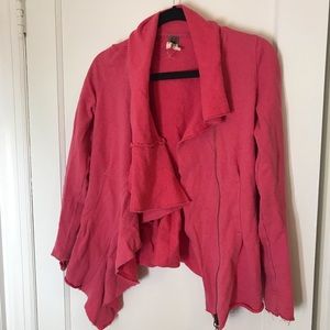 FREE PEOPLE diagonal zipper sweatshirt